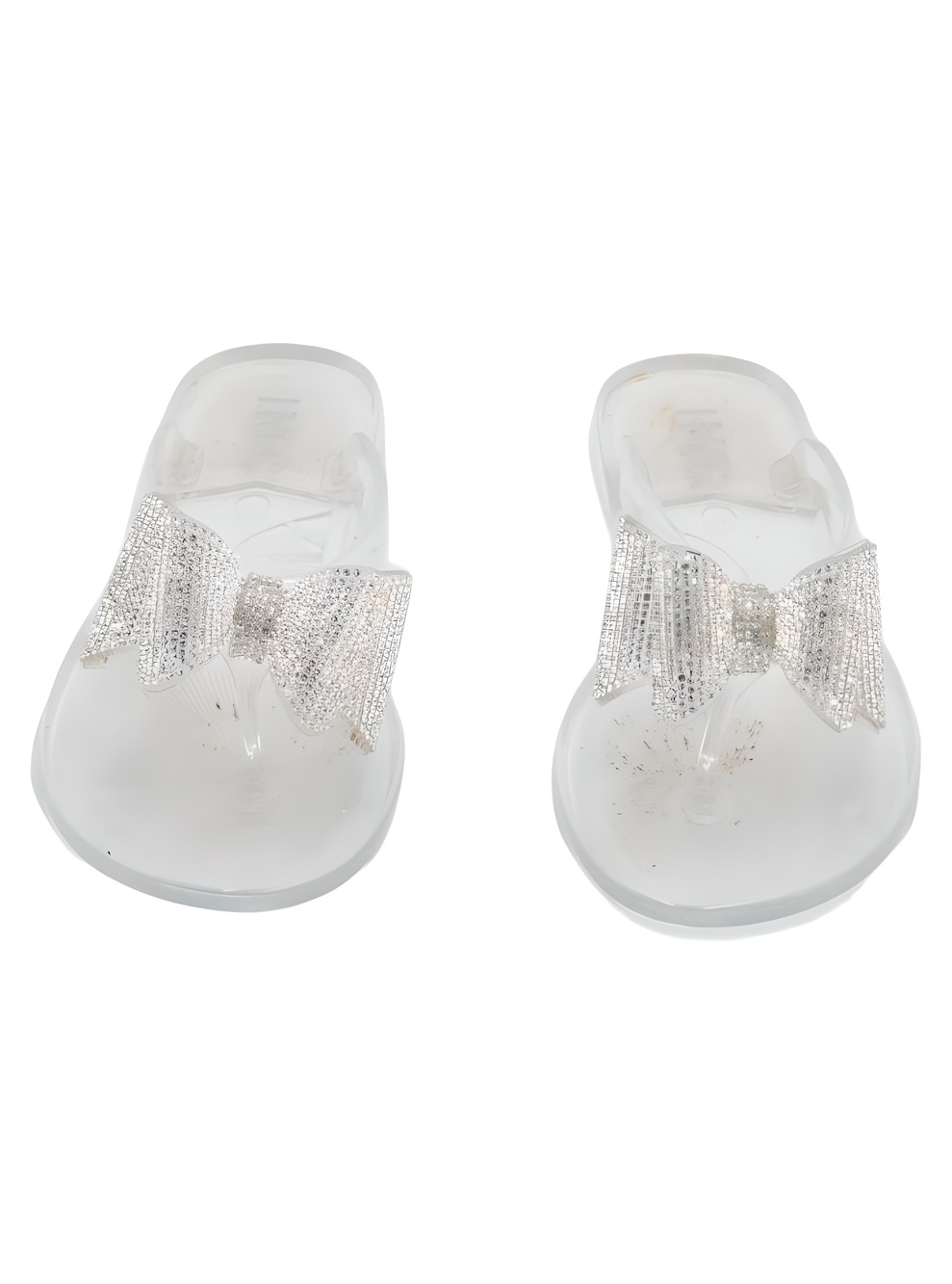 I.N.C. International Concepts Madena Bow Jelly Sandals Rhinestone Clear Size 7M - Picture 5 of 6